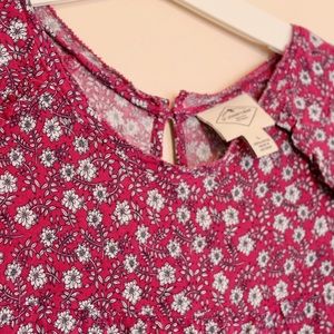 Pink Floral Blouse